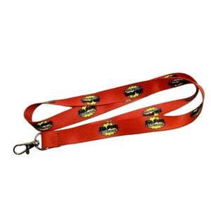Zap Zone Fun Center Lanyard ID Badge Neck Strap Holder Red